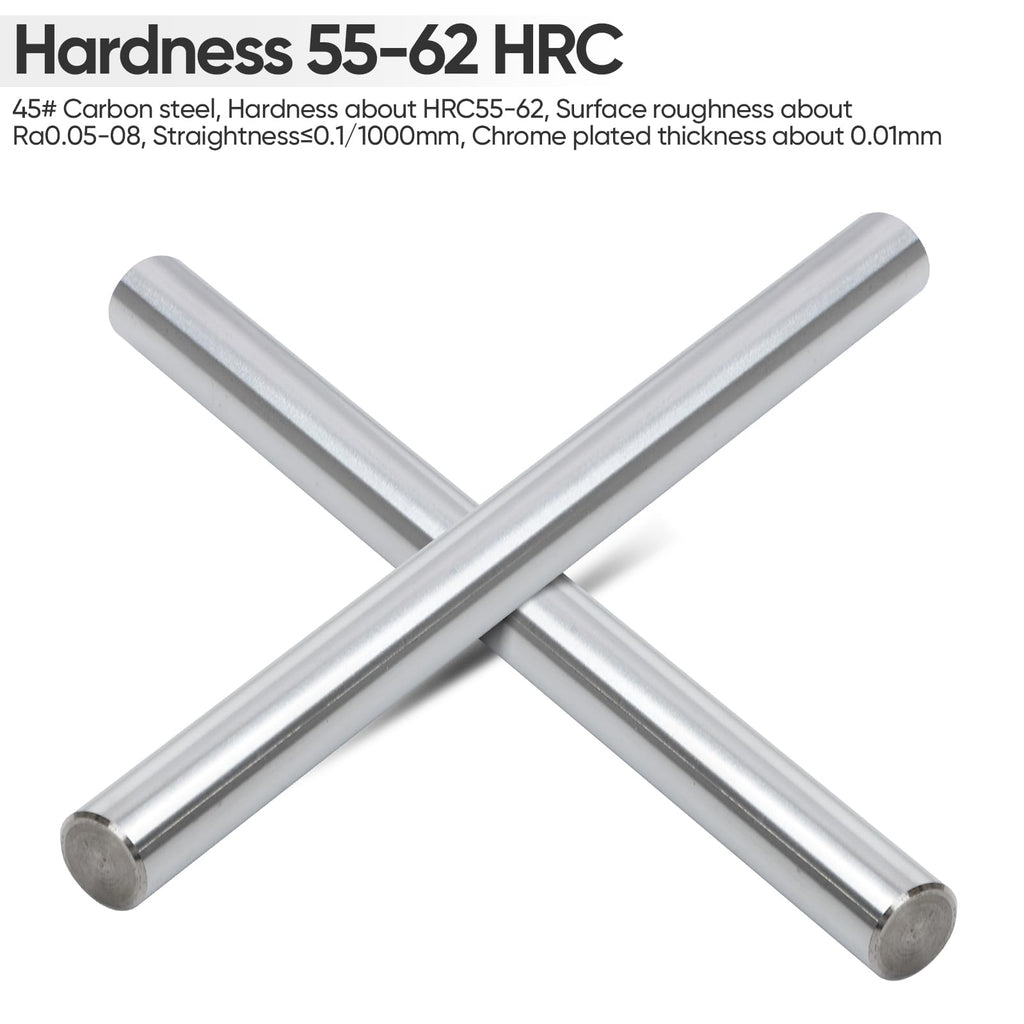 10mm x 200mm Linear Motion Rods Shaft, Pack of 2