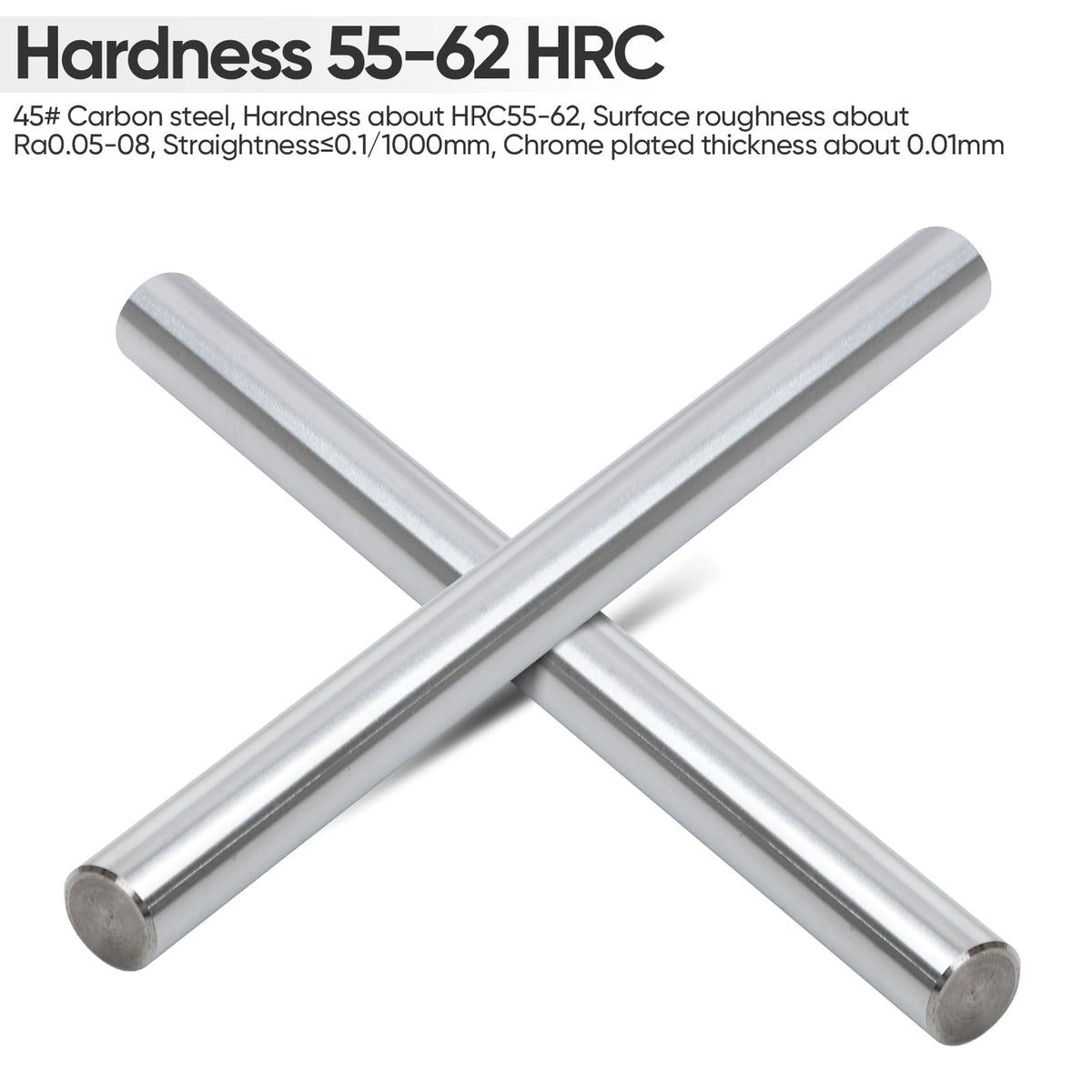 10mm x 200mm Linear Motion Rods Shaft, Pack of 2
