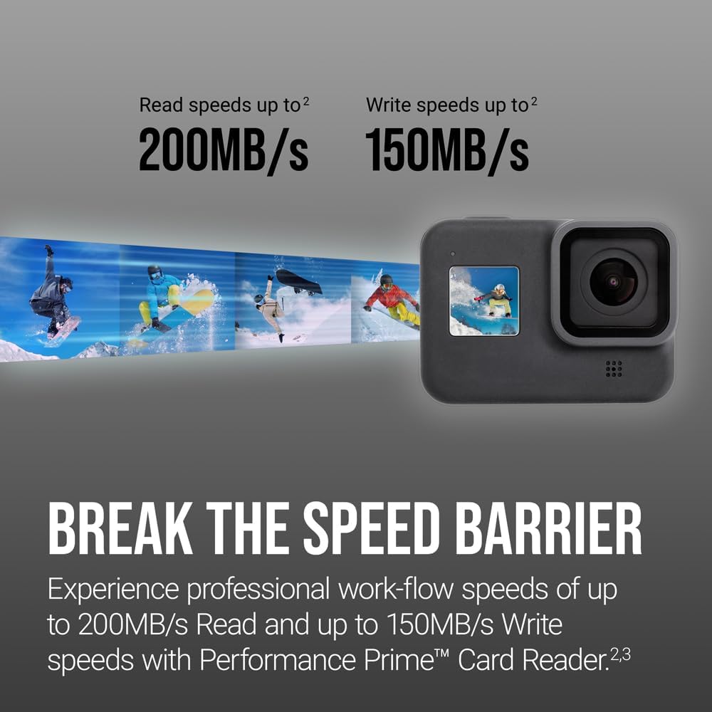 128GB PRO Elite Prime C10 U3 V30 A2 microSDXC Flash Memory Card 2-Pack