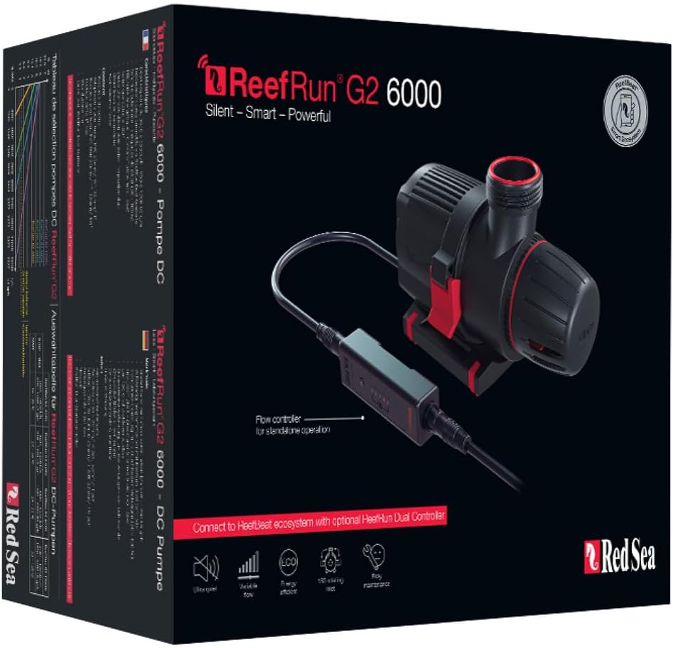 ReefRun G2 6000 Aquarium DC Water Return Pump (950-1700 GPH) - Controller Sold Seperatly | ReefBeat Control &