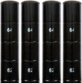 64" Black Epoxy NSF Shelving Posts (Pack of 4) - Poles Height: 8"-96" - Stationary or Mobile Wire Rack Posts for