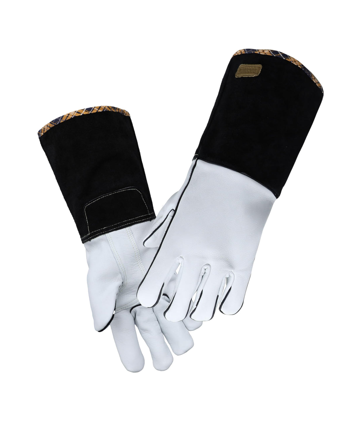 Welding Gloves, 14" Lined Grain Leather, Kevlar Stitch Multi-Task