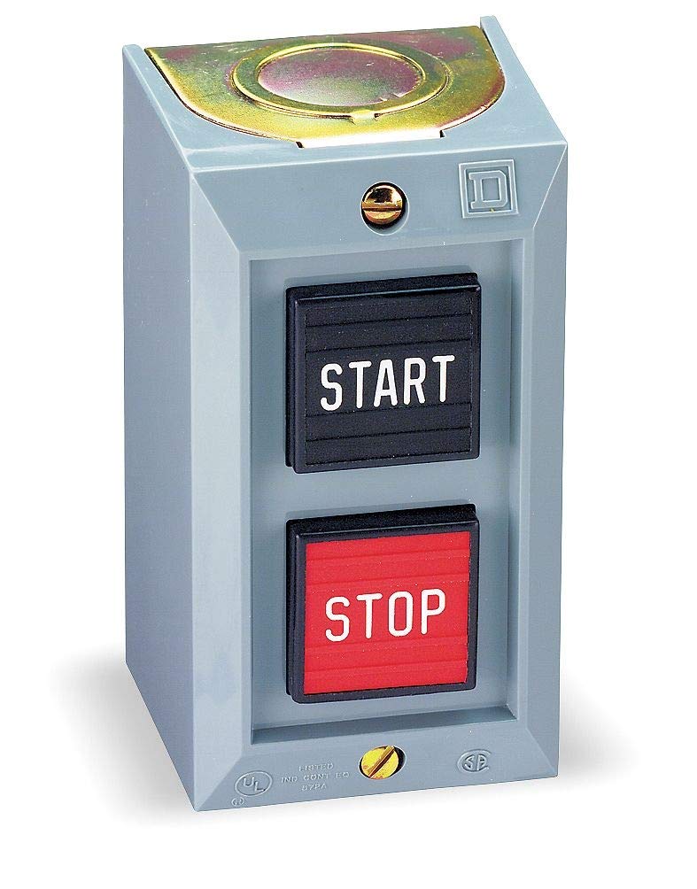 Square D Push Button Control Station, 1NO/1NC Contact Form, Number of Operators: 2 - 9001BG215