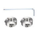 MECCANIXITY 2Pcs Double Split Shaft Collar, 18mm Bore 36x13mm(ODxT) Silver