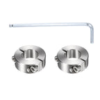 MECCANIXITY 2Pcs Double Split Shaft Collar, 18mm Bore 36x13mm(ODxT) Silver