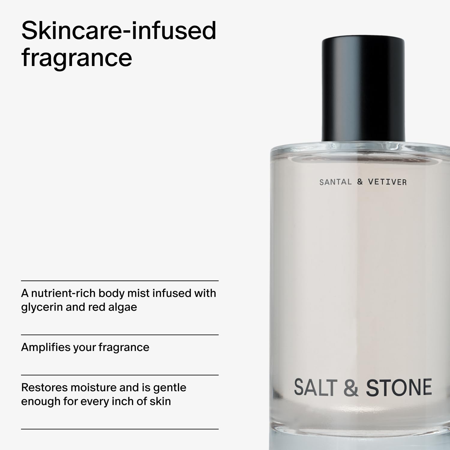 Hair & Body Mist for Women & Men, Santal & Vetiver 3.4 fl oz | Body & Hair Mist, Warm & Woody Scented Body Spray