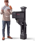 Atherton Mail Post, Mailbox Not Included, Weather Resistant, Large Outdoor Mailbox Post, Made of Durable Plastic