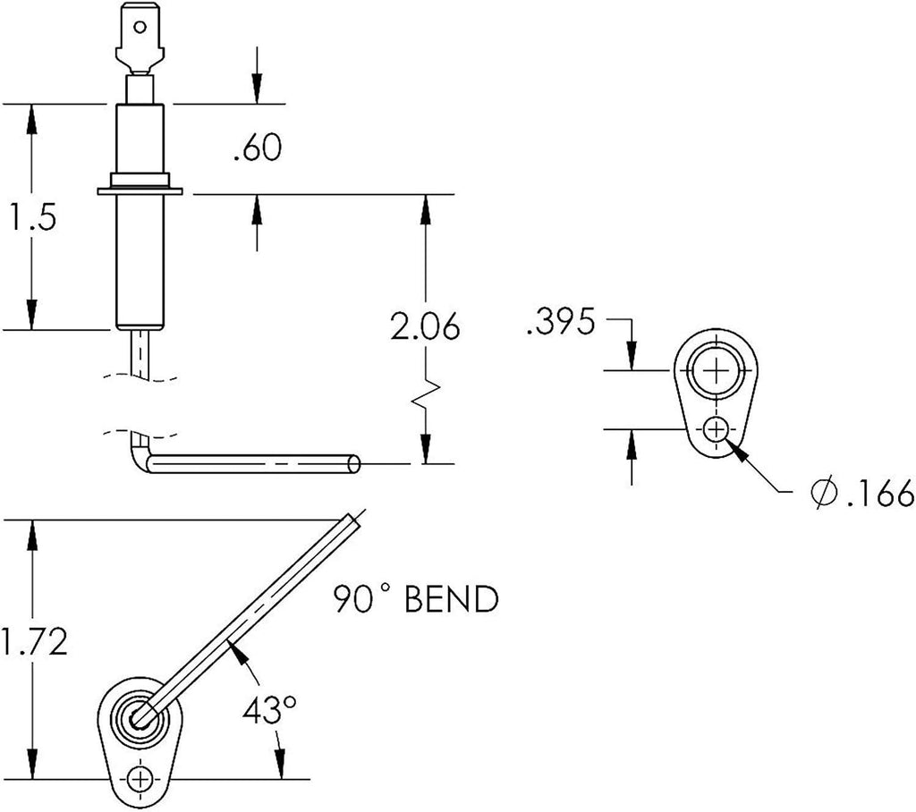 SEN01114 Flame Sensor Replacement for Trane/American