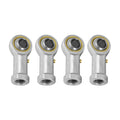 Kozelo 4pcs PHS8 Rod End Joint Bearing - [8mm Bore x Female Right Thread] Fish Rod End, Zinc- Plated Carbon Steel