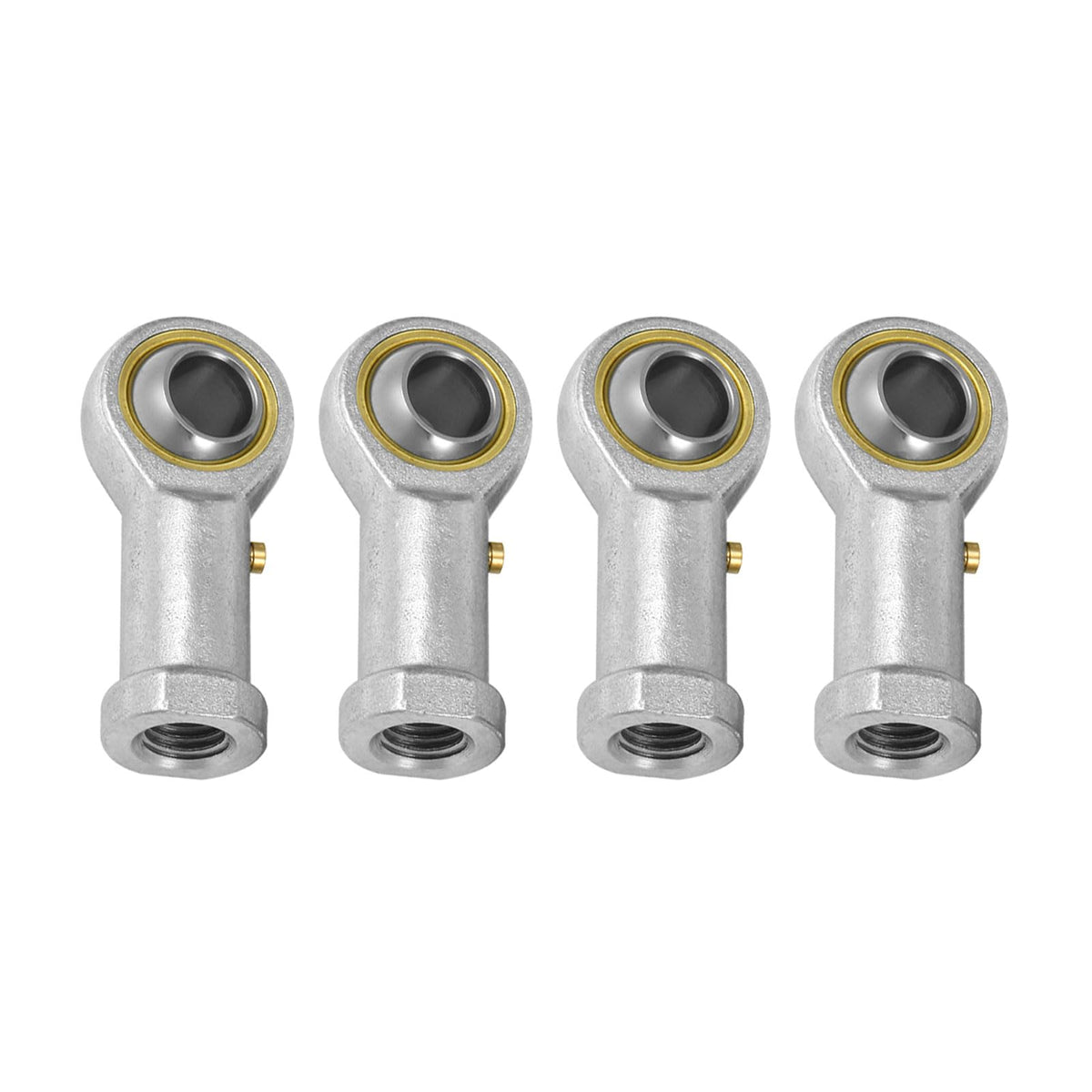 Kozelo 4pcs PHS8 Rod End Joint Bearing - [8mm Bore x Female Right Thread] Fish Rod End, Zinc- Plated Carbon Steel