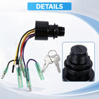 Boat Ignition Switch 3 Position 6 Wire Push to Choke for Outboard