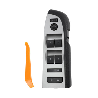 SWITCHRISE 22968506 Front Left Driver Side Door Lock Master Power Window Switch & Black Bezel Cover for Chevy for GMC Silverado Sierra 1500 2010-2013/Silverado Sierra 2500 3500 HD 2010-2014