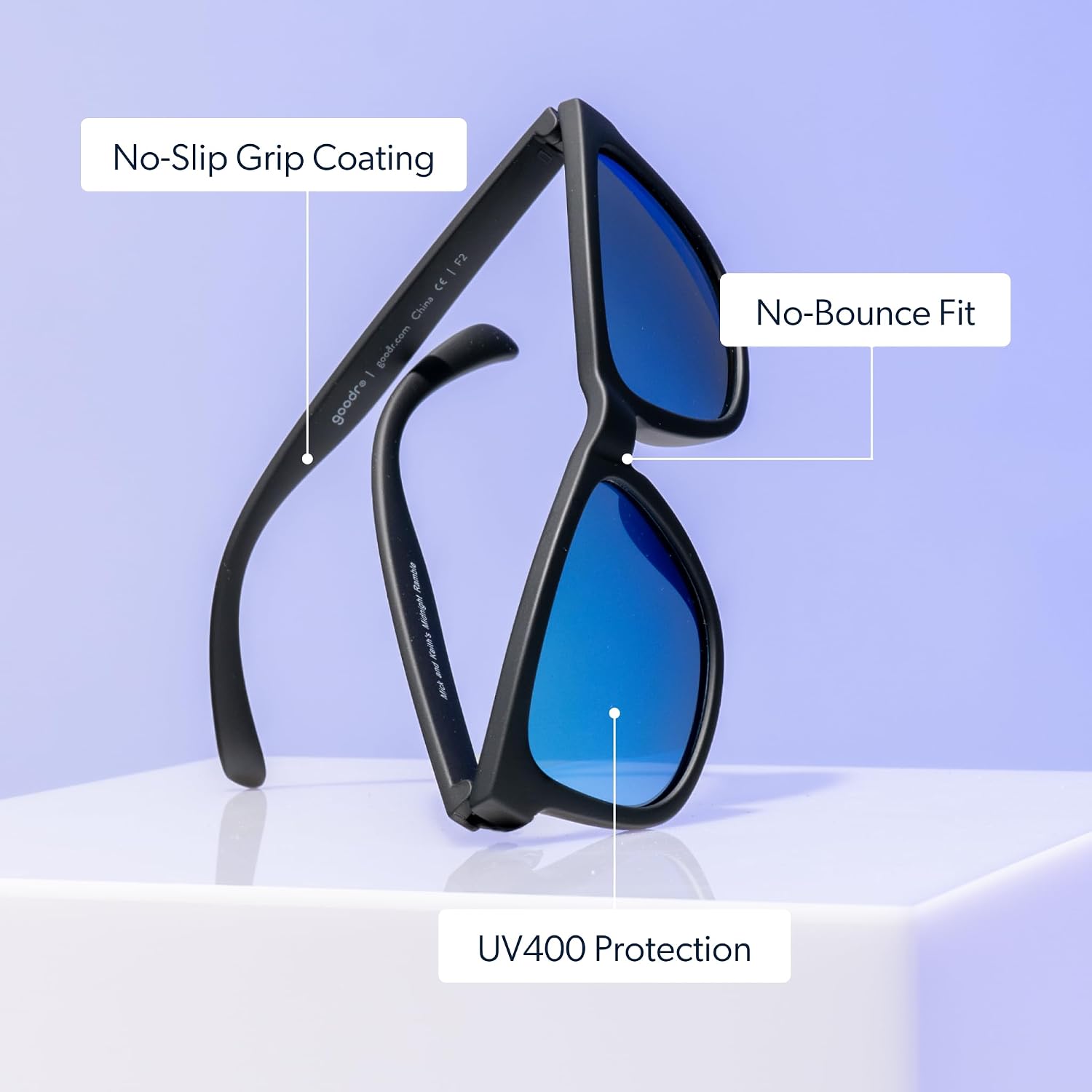 OG Polarized Sunglasses Women & Men | Medium Fit, UV400, Non-Reflective/Mirrored Lenses, No Slip, Multi Colors