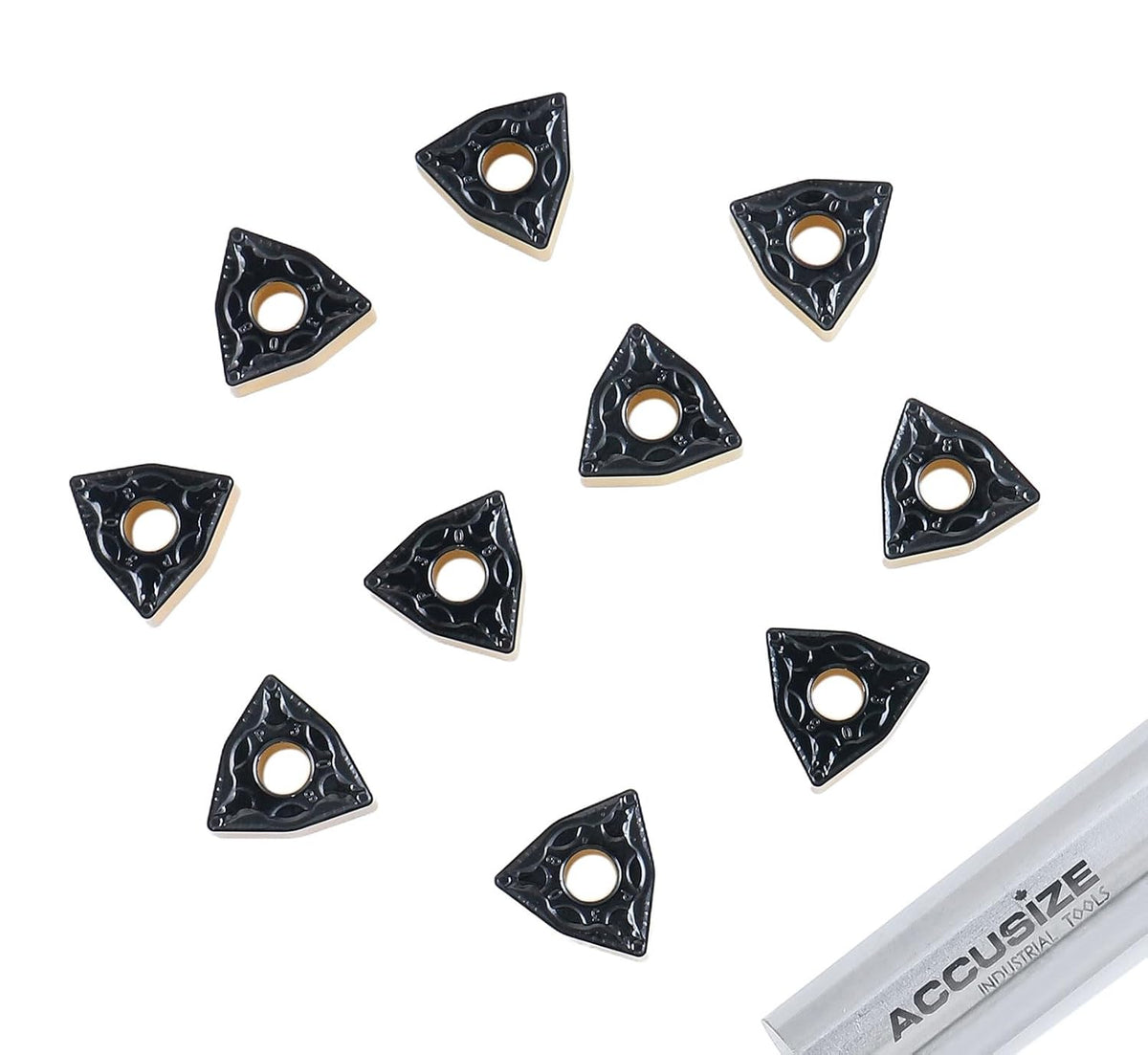 Accusize Carbide Inserts, WNMG432 CVD Coating, 2233-1022