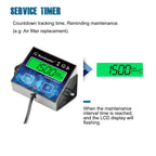 2 Pieces Runleader Backlight Hour/Tach Meter, Maintenance Reminder