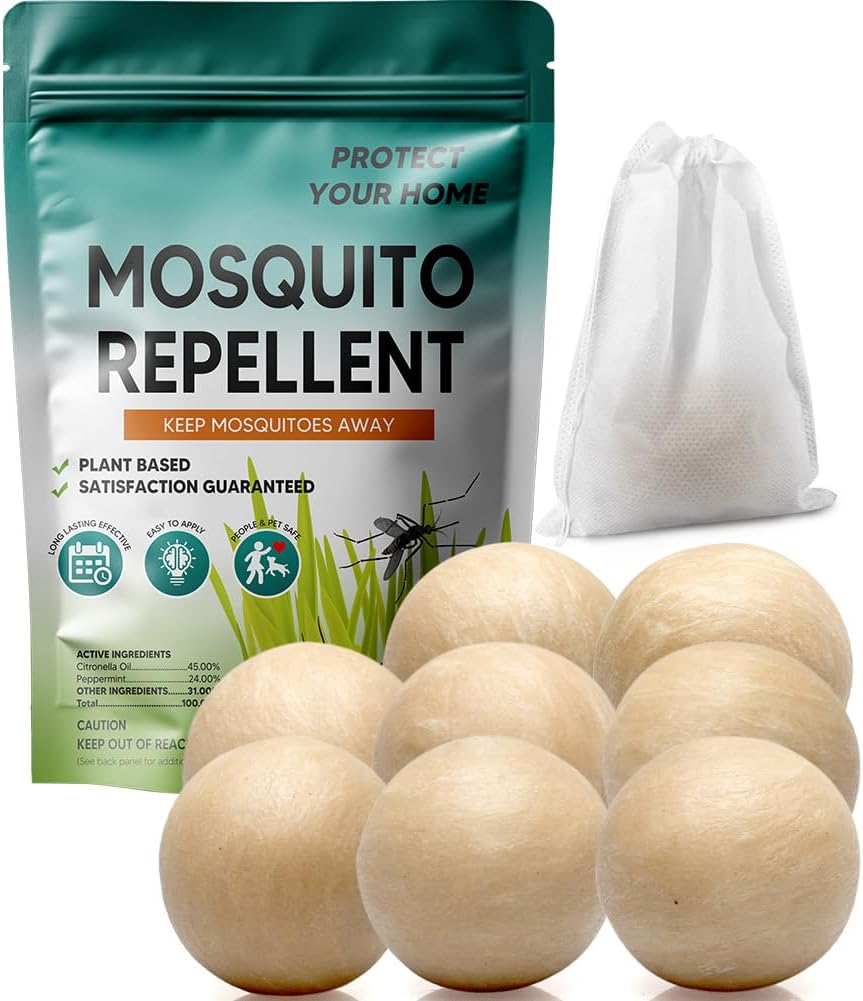 Mosquito Repellent Outdoor Patio, Mosquito Repellent Indoor 8P | Mosquito Repellent Balls, Mosquito Repellent for