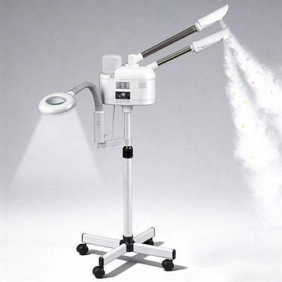 Professional 3 in 1 Facial Steamer for Face Deep Cleaning Ozone Face Steamer with 5X Magnifying Lamp Hot Mist