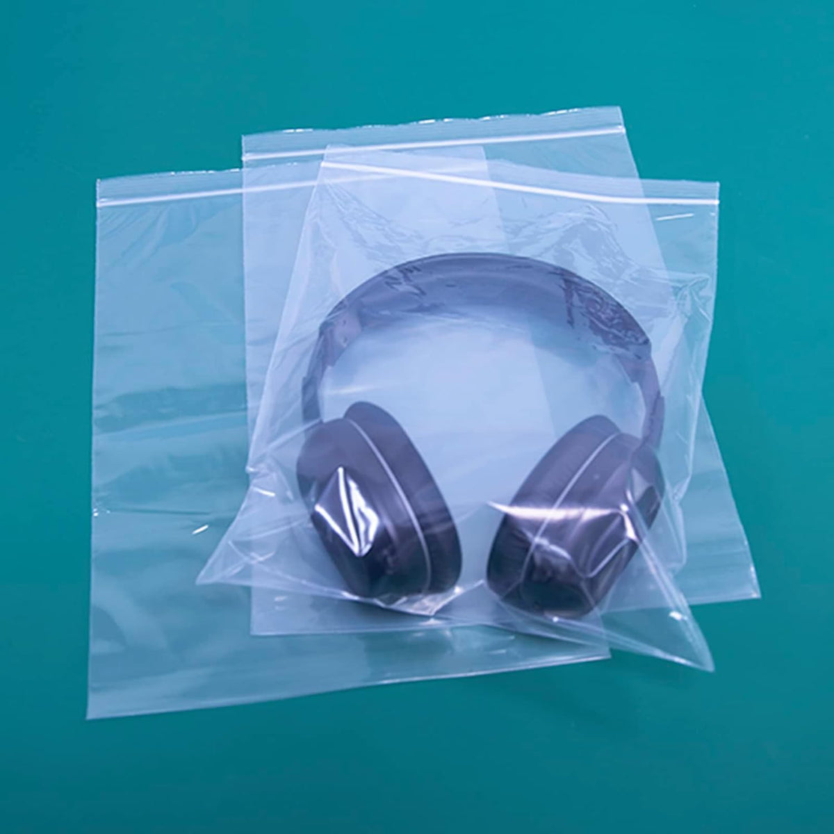 500 Count - 9" x 12" Clear Reclosable Zip Plastic Poly Bags