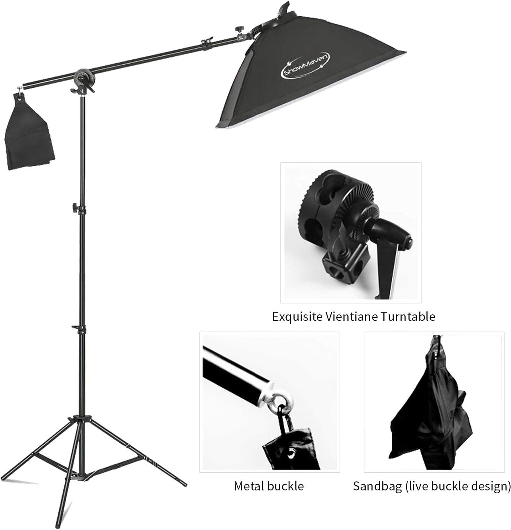 45W Dimmable LED Light with Double Color Temperature Continuous Lighting Studio Kit,3 Packs 20x28 Inches Studio Softbox