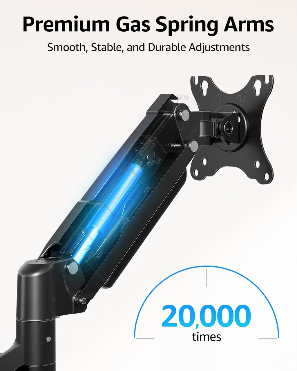 Dual Monitor Stand for Desk, Monitor Arms for 2 Monitors 32 27 24 22 Inches, Height Adjustable Double Monitor Mount
