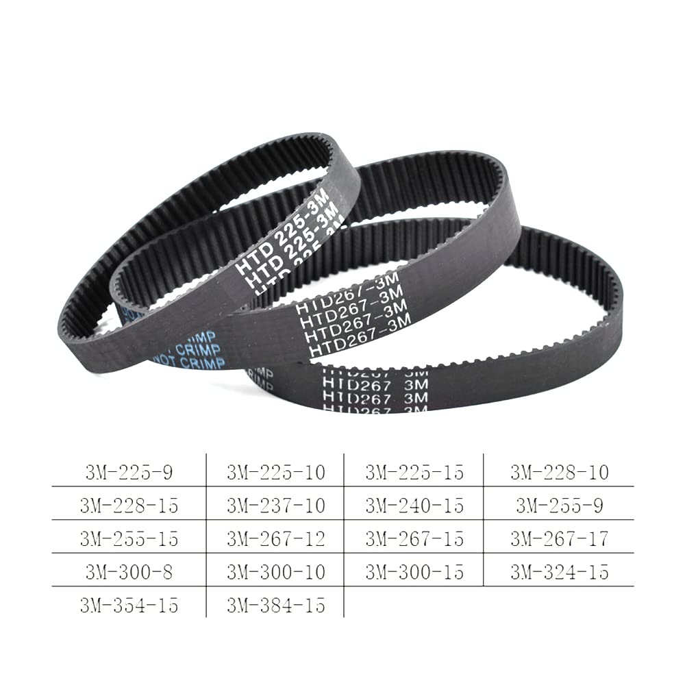 1PCS HTD 3M Series Closed Loop Timing Belt Transmission Belts,3M-225-9