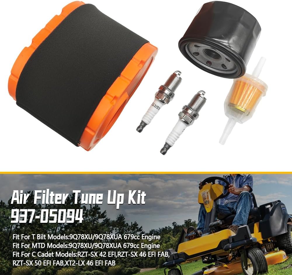 NAJING 937-05094 Air Filter Tune Up Kit for Cub Cadet MTD RZT-SX Mower