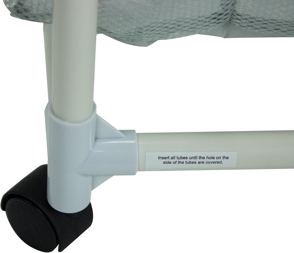 Rolling laundry sorter cart 3 Bag Rolling Laundry Sorter Cart with Removable Mesh Bags, Rust-Proof PVC Frame Laundry