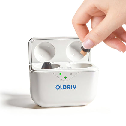 Hearing Aids for Seniors Women, Smallest Smart Hearing Aids, MINI Hearing Aid, CIC Rechargeable Design, OTC Hearing