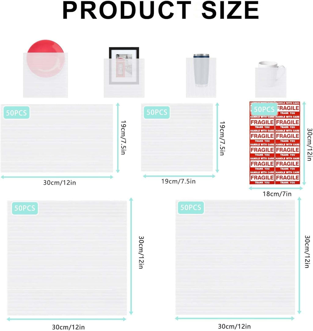 500-Piece Dish Packing Supplies for Moving, Foam Pouches & Dish Packing Kit