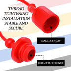 Innconee 4 Sets 3/8 Hydraulic Hose Caps Quick Coupler Cover