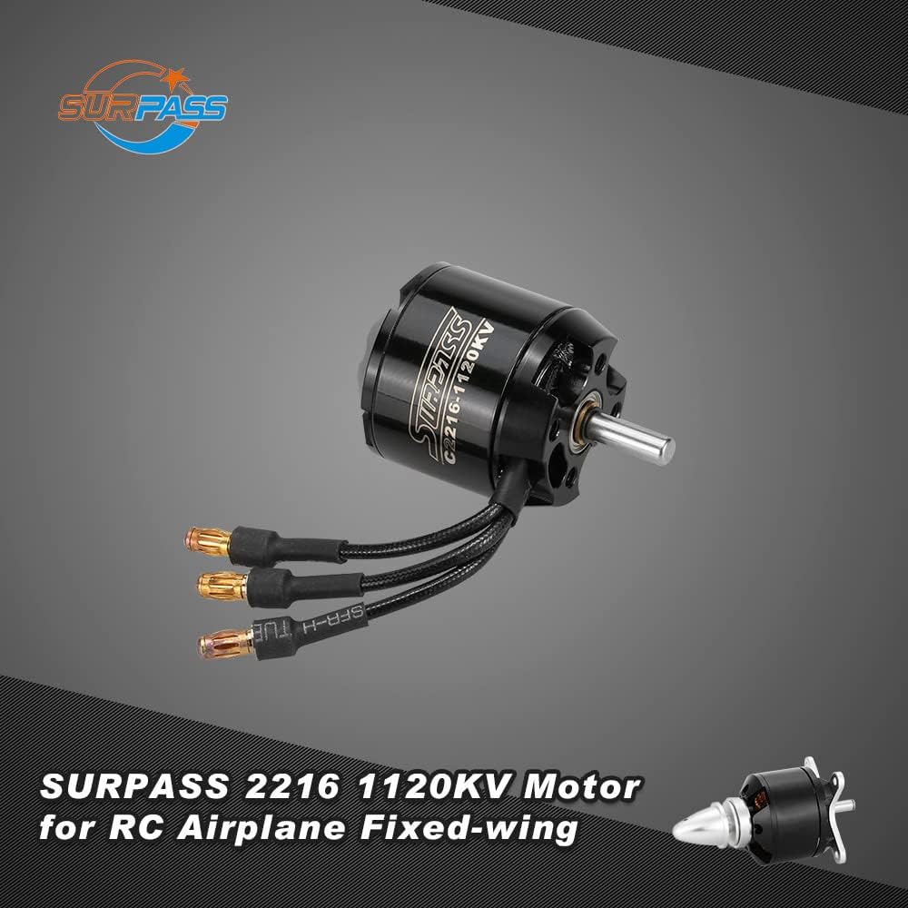 Goolsky Original Surpass High Performance 2216 1120KV 14 Poles Brushless Motor for RC Airplane Fixed-Wing