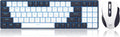 BS8773 Wireless Keyboard and Mouse Combo, 78 Keys 2.4Ghz Wireless Low-Profile Mechanical Red Switch Keyboard w/Slim