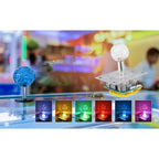 Led Joystick Arcade, Colorful Shinning Illuminated Joystick Switchable from 4 to 8 Way Operation for Video Game