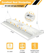 LED Linear High Bay Light 210W/168W/126W/84W&4000K/5000K Adjustable