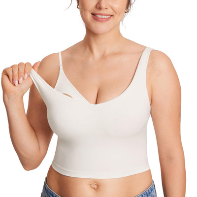 Longline Sports Nursing Bras Iceland White XX-Large