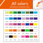 40 Color Craft Ink Stamp Pads Set, Ink Pads for Rubber Stamps