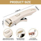 Pinsit 1Pack Removable Handle, Pot Handles, Carote Handle Replacement, Universal Detachable Cookware Handles Replacement, Cream