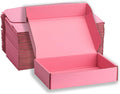 Pink Shipping Boxes 13x10x2 Inches, 20 Pack