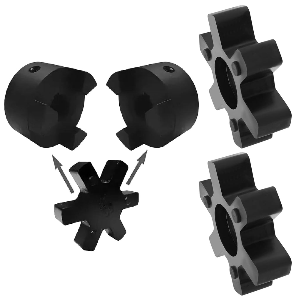 2PCS L099/L100 Jaw Coupling Insert Compatible with Lovejoy Compatible with Martin Compatible with Browning NBR Rubber Spider Insert Black