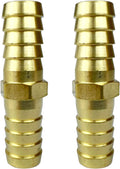 2PCS 1/2" x 1/2" Brass Hose Barb Union Splicer Mender by CX WONDERLAND