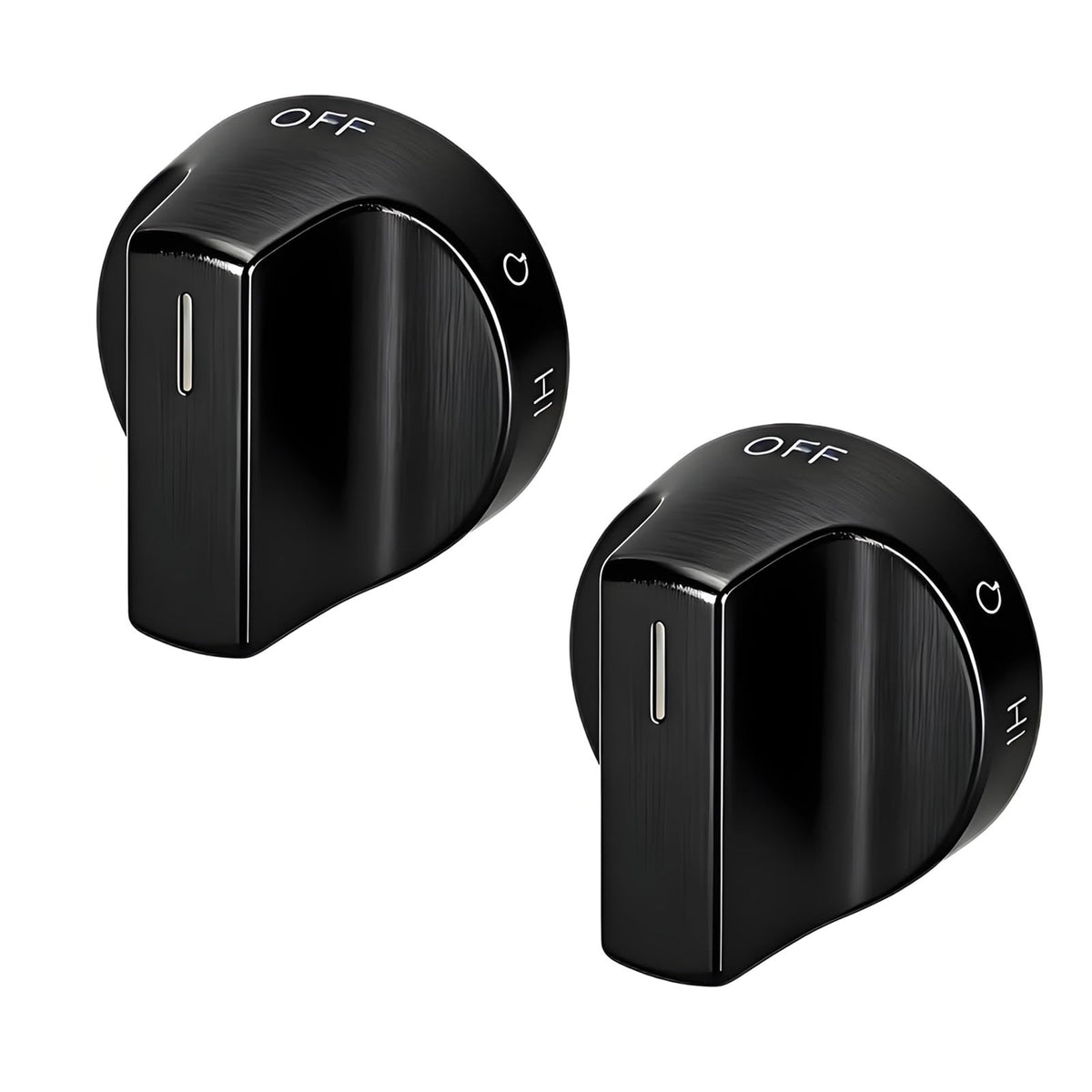 Installation Metal Stove Knob for WFG550S0LB4, 2pcs
