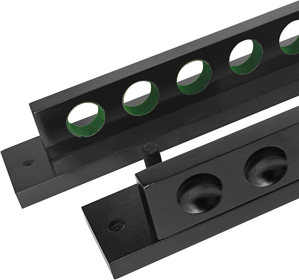 Pool Cue Rack Wall Mounted Rack Billiard Cue Wall Rack Cue Rest Cue Stick Holder for Pool Cue Set
