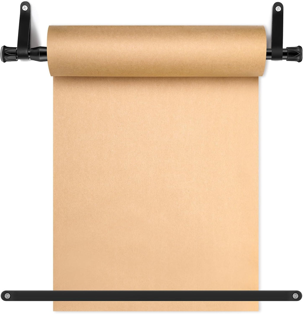 15.5 Inch Butcher Paper Roll Dispenser Wall Mounted, Black
