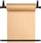 15.5 Inch Butcher Paper Roll Dispenser Wall Mounted, Black