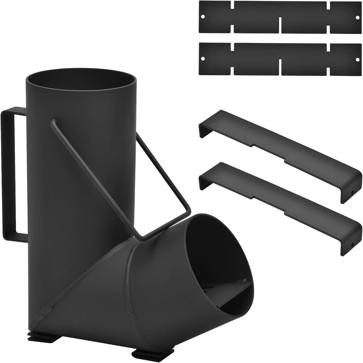 Portable Rocket Stove, Wood Burning Camping Stove | Cross Stand for Pot Cooking, Compact Wood Burning Stove, Ideal