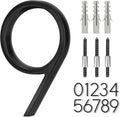 5 Inch Stainless Steel Floating House Number, Metal Modern House Numbers | Number 9, Outdoor Mailbox Yard Home Wall