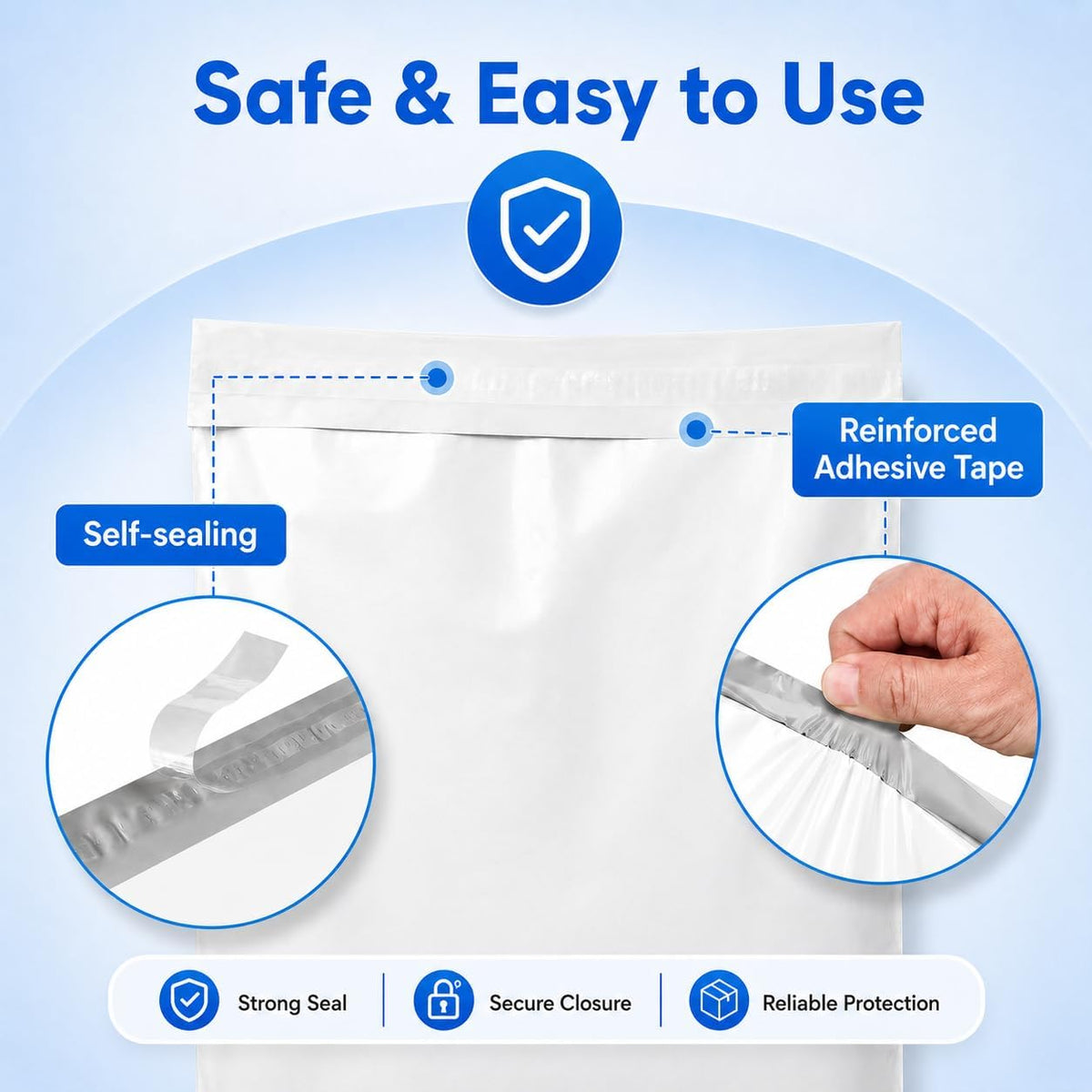 Poly Mailers 19x24 Inch 250 Pack Bulk Shipping Bags for Business
