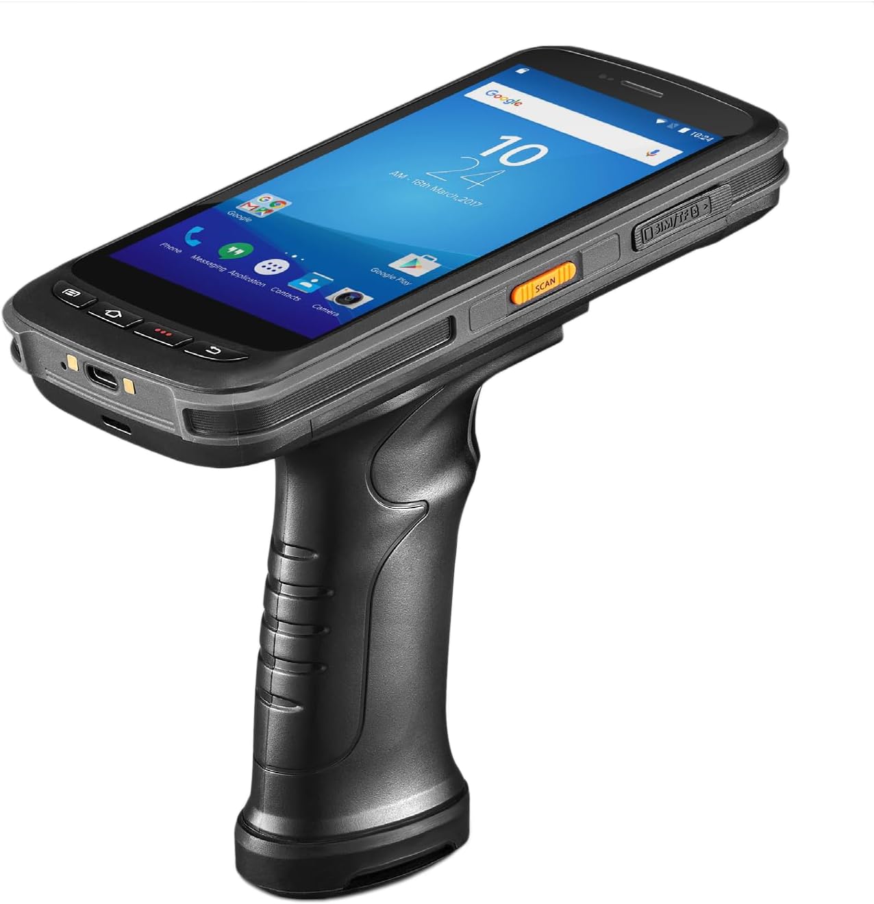 Android 11 Handheld Data Terminal with 1D & 2D QR PDF17 Barcode Scanner GPS 4G Wi-Fi GMS Data Collector,4G+64G