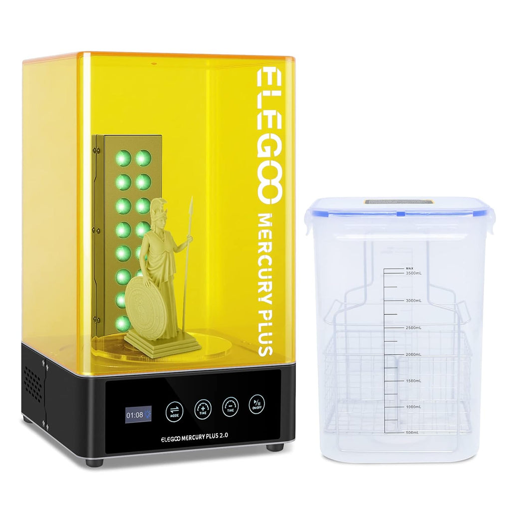 Mercury Plus 2.0 Wash and Cure Station Washing and Curing Machine Resin Curing Station for LCD/DLP/SLA 3D Printed