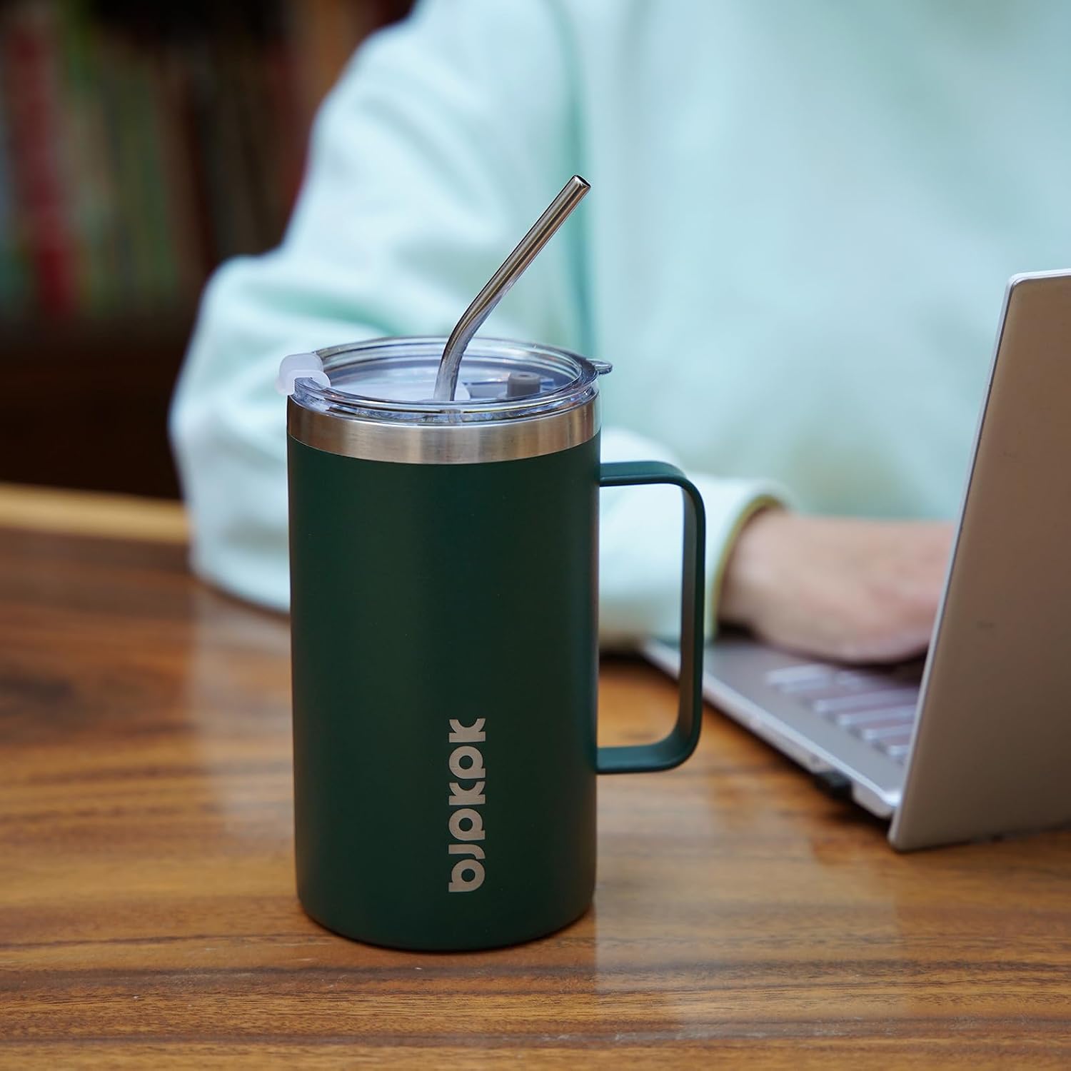 25oz Insulated Coffee Mug with Handle, Stainless Steel Travel Mug | Keeps Drinks Hot & Cold, Double Wall Vacuum, 2